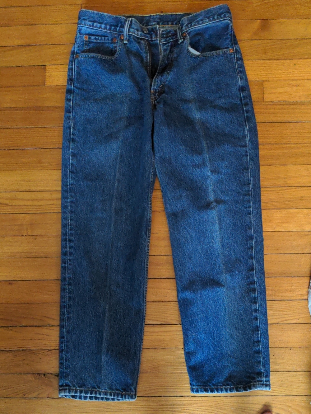 Levi's 550 Straight Leg Dark Blue Denim Jeans 32x29